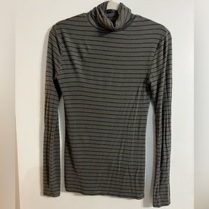 Striped turtleneck